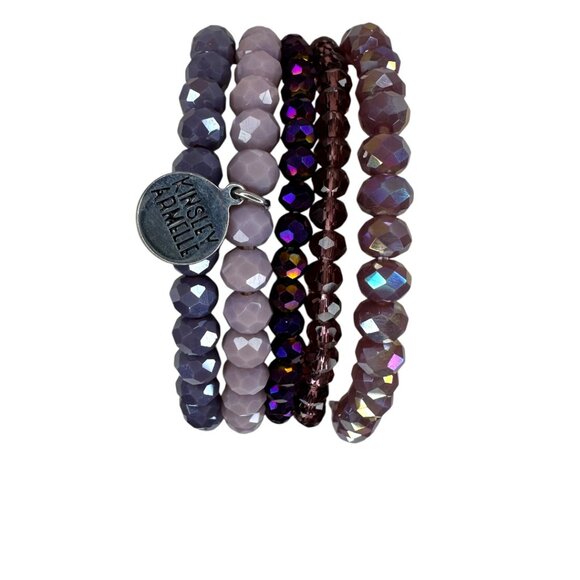 Kinsley Armelle  Phoenix Bracelet Set (purple) - Picture 2 of 2